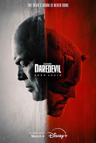 Marvel Television's Daredevil: Born Again Disney+ Disney Plus TV Show Season 1 Poster